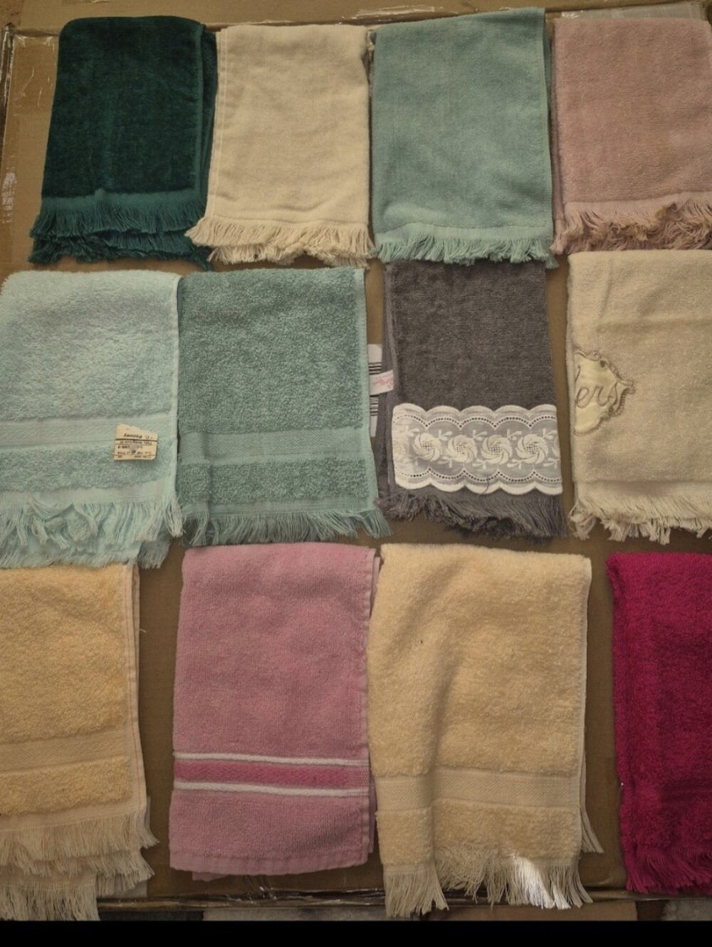 18 single wash face cloths all new with tags 100% cotton oversize thirsty fancy